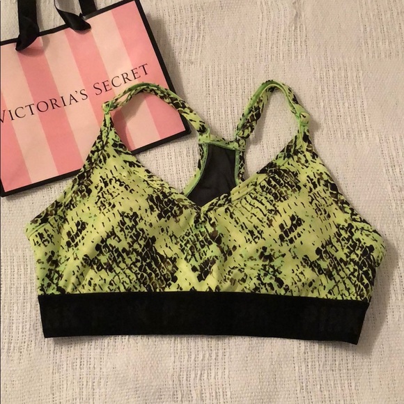 PINK Victoria's Secret Other - NWT VS Pink Sports Bra Neon Green - S
